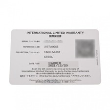 CARTIER tank mast LM WSTA0055 blue lacquer mens Watches quartz Used Ginzo 6