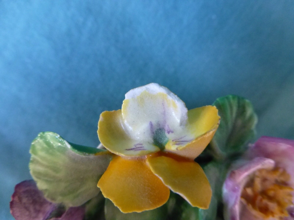 Vintage Coalport Small Basket of Flowers | eBay