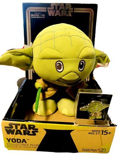 Star Wars Yoda Plush Collectible With Enamel Pin