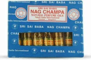 Sri Sai Nag Champa Huile de parfum naturel Parfum 6 Bouteilles Parfums maison