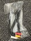 Microsoft Xbox 360 Composite Rgb Video Audio Cable Cord - Oem Genuine