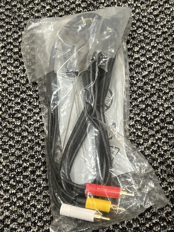 Microsoft XBOX 360 Composite RGB Video Audio Cable Cord - OEM Genuine 