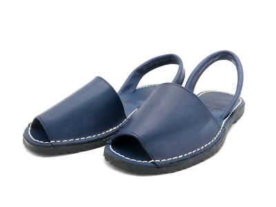 Women's Flat Avarca Sandals PREMIUM Leather Spanish Menorquina