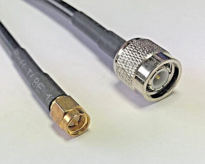SMA Male to TNC Male RG223 Silver Low Loss Coax Cable Pick Length Lot USA