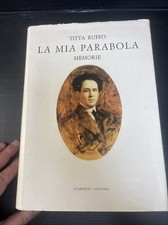 B44 LA MIA PARABOLA ~MEMORIE ~DI TITTA RUFFO ~STADERINI EDITORE ~1977