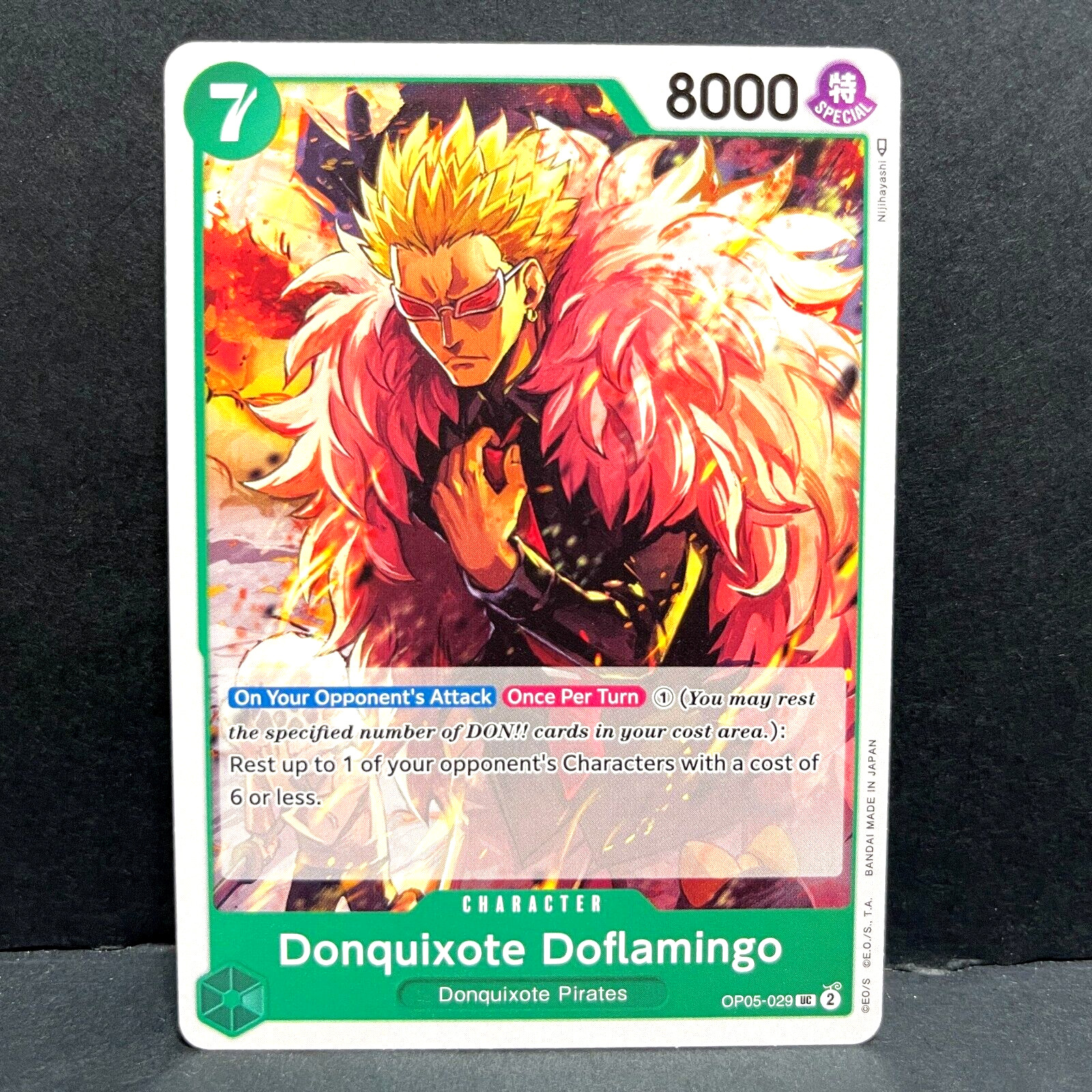 2023 ONE PIECE ENG AWAKENING OF THE NEW ERA DONQUIXOTE DOFLAMINGO OP05-029 (UC)