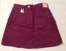 NWT Vtg Gymboree WINTER PRINCESS wine cranberry corduroy cord sparkly skirt 4