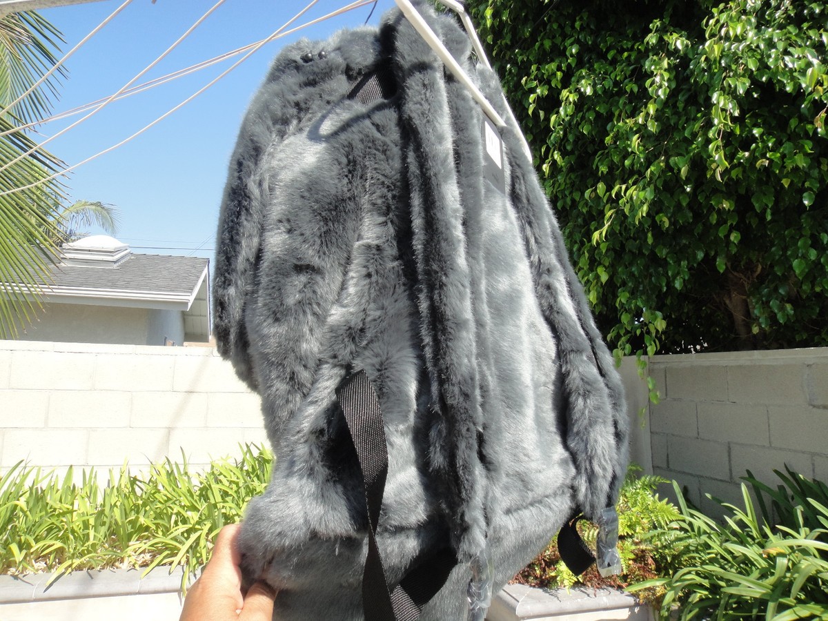 Fenty X Puma Rihanna FAUX FUR BACKPACK Dust Bag Dark Gray or Puma