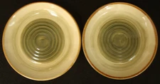 Essential Home Ocean Mist Salad Plates 8" Green SET OF 2 Multiples Available