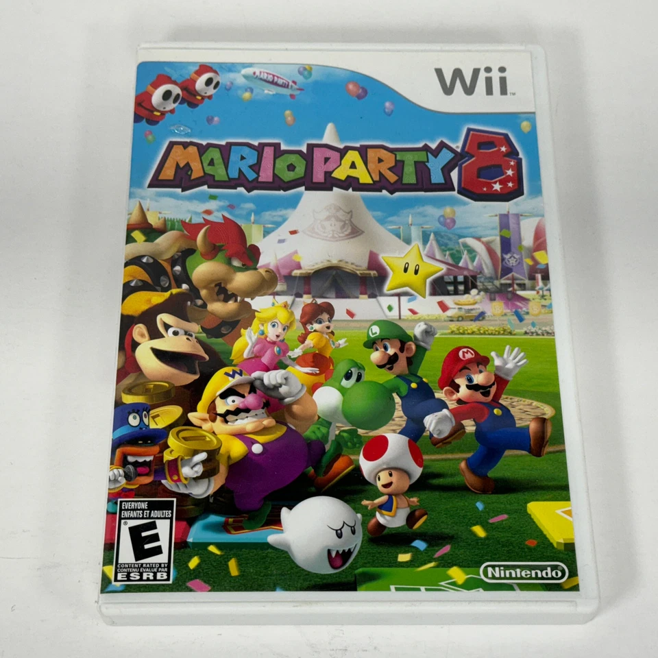 Mario Party 8 Nintendo Wii Complete CIB Game Case Manual Insert Registration - Image 2 of 4