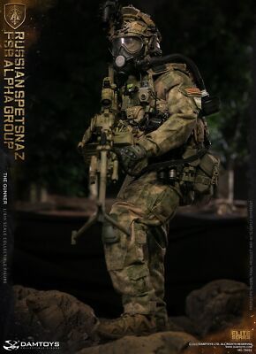 DAMTOYS 78092 RUSSIAN SPETSNAZ FSB ALPHA GROUP Machine Gunner 1/6