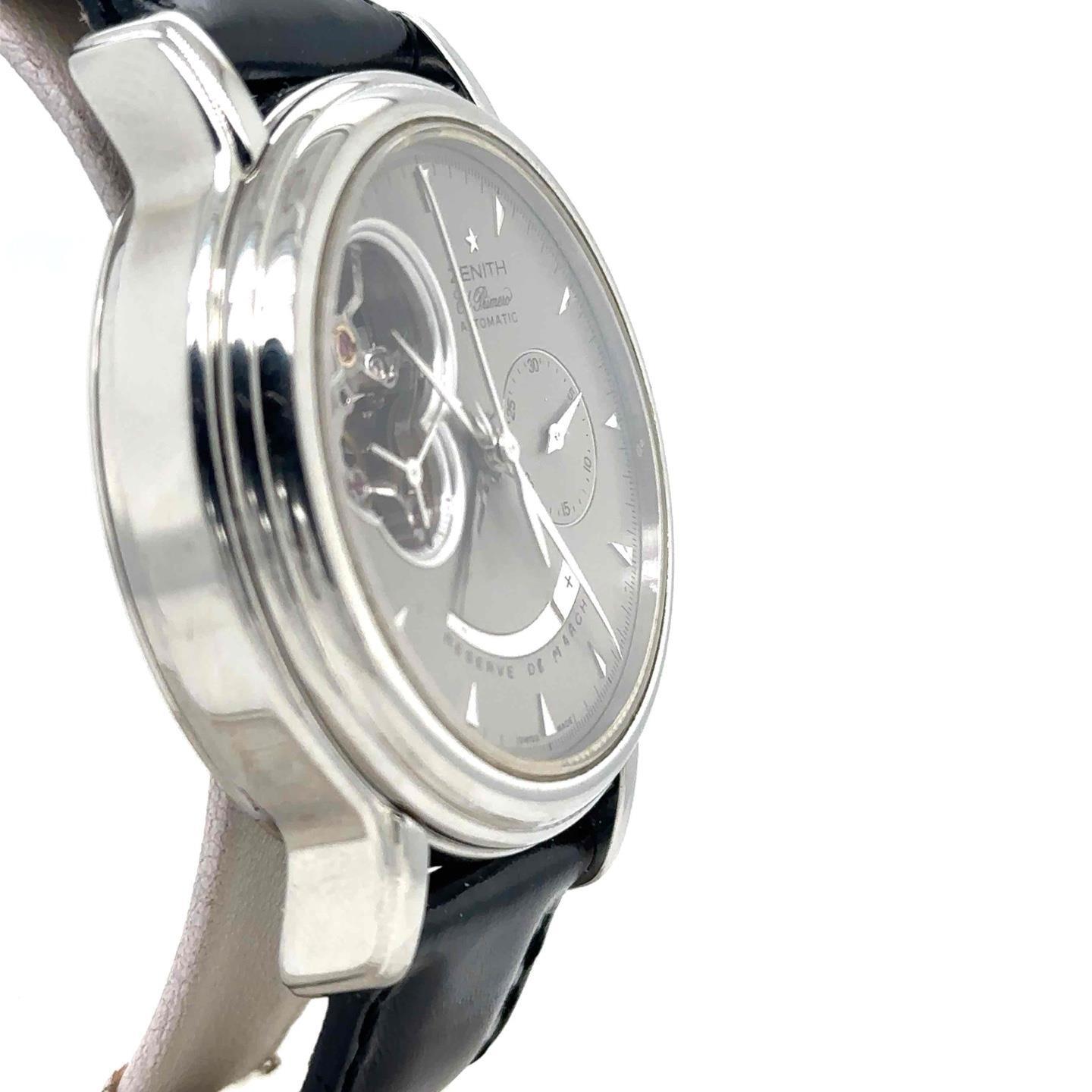 Zenith Chronometer T Open Automatic 40mm Steel Sk… - image 3