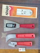 Vintage -- Red Devil -- Lot of Scraper & CutterRazor BladeUSA 