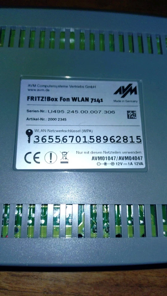 Fritzbox 7141 - Fon - WLAN 125 MBPS - Bild 3 von 3