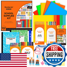 Shuttle Art 102 Pcs Back To School Supplies K...