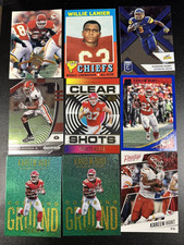 1971-2024 Chiefs 48 CARD Lot PATRICK MAHOMES TRAVIS KELCE WILLIE LANIER INSERTS
