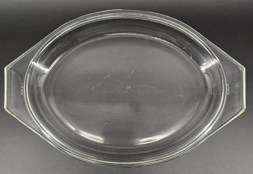 Pyrex Lid 945C Oval Clear Glass Replacement 8 1/2” X 12 7/8” Fits 045 Casserole