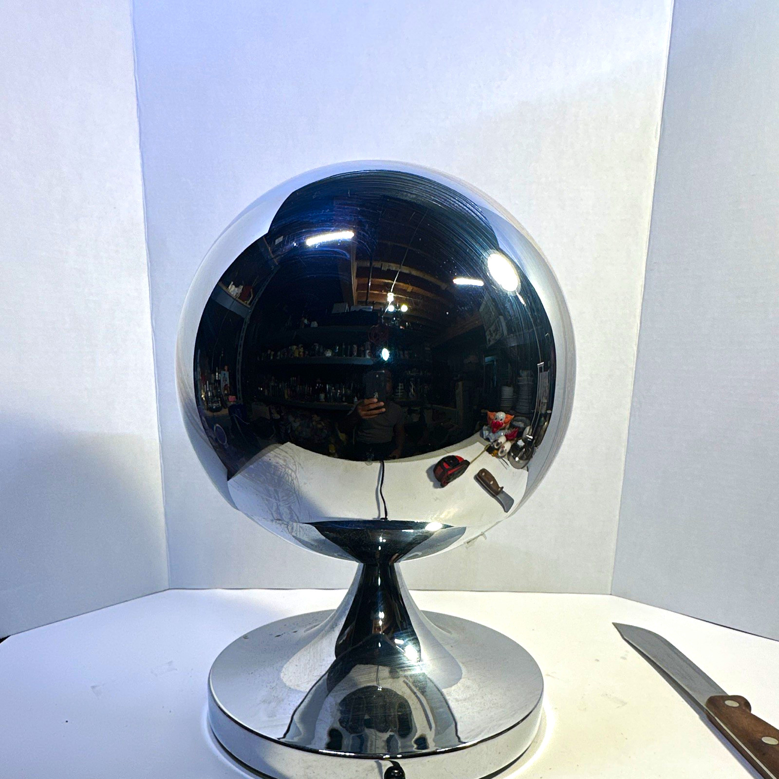 Tested Working Vintage 1970s Fantasia Sunburst 4000 Fiber Optic Lamp Chrome Base