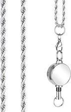 Retractable Lanyard for Women Fashion Chain Necklace Strong Lanyards ID...