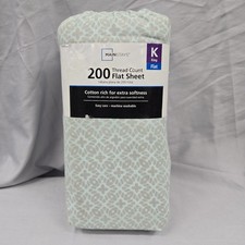 MainStays Twin Flat Sheet 200 Thread Count Cotton Blend