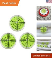 3Pcs Circular Bubble Level Bullseye Degree Marked Surface Round Spirit Levels
