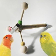 Parrot Spinning Ferris Wheel Portable Decorative Bite Resistant Interactive Toy