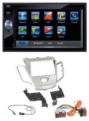 Blaupunkt SD Bluetooth 2DIN MP3 USB AUX Autoradio für Ford Fiesta 08-10 silber