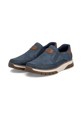 Rieker Herren Slipper  Halbschuhe Leder Komfort B9350-15 Blue