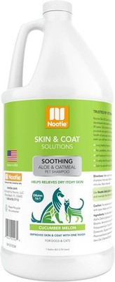 Nootie Aloe&Oatmeal Pet Shampoo for 1 Gallon, Cucumber Melon 