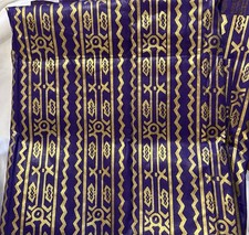 African Wax Print Fabric 100 Cotton SOTIBA, GARANTI VERITABLE FANCY PRINT