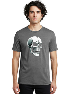 Skull-2 Mens Graphic Tee, 100% Cotton, Casual Summer Wear