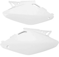 Ufo Honda Cr 125 / Cr 250 R-02/04 - Paar Seitenverkleidungen Weiß - HO03690-041