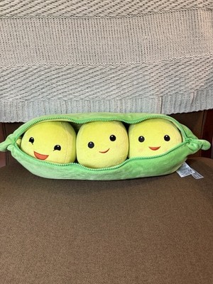 Disney Store Toy Story 3 Peas In A Pod Plush Green Soft Stuffed Toy Zippered