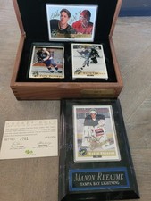 1992 Classic Hockey Draft Picks Gold Wood Box Set Bure Dual + Manon Rheaume Auto