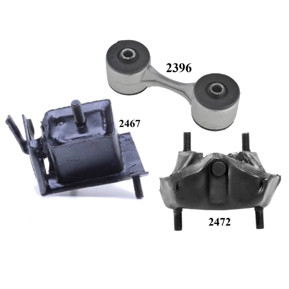 3 PIEZAS MONTAJE DE MOTOR Y TRANSMISIÓN APTO PARA CHEVROLET CELEBRITY Y OLDSMOBILE OMEGA - AUTOMÁTICO Foto 2 de 4