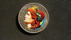 1921 Beautiful Morgan Silver Dollar Colorized From A Local Estate