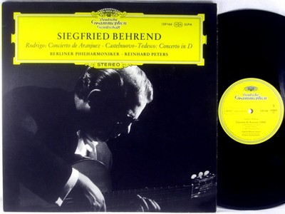 DGG Rodrigo Tedesco SIEGFRIED BEHREND Concierto de Aranjuez SLPM 139 166 NM
