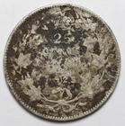 1928 25c Canada Silver Quarter - RAW - George V - 25 Cents - Worn - Lowball