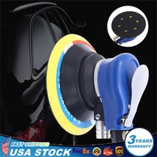 6"Air Palm Orbital Sander Hand Sanding Machine Pneumatic Polisher Speed
