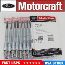 8pcsset Motorcraft Zd11 Glow Plug Set Fits For 7.3l Powerstroke F4tz-12a342-ba