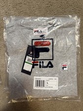 Fila Classic Relaxed T Shirt Grey Large or XL New