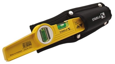 STABILA Wasserwaage Torpedo 25 cm Type 81 SM + Gürteltasche Aluminium Magnetisch
