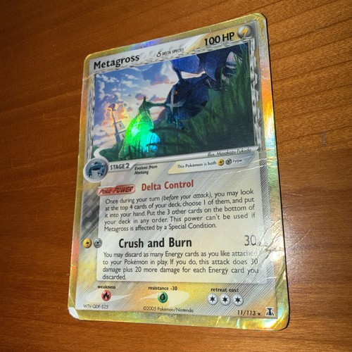 Pokemon Metagross (Delta Species) EX Delta Species 11/113 Holo HP