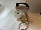 Vintage 1940s Hamilton Beach Mixer Model M2B- With 2 Original Milk Glass Bowls