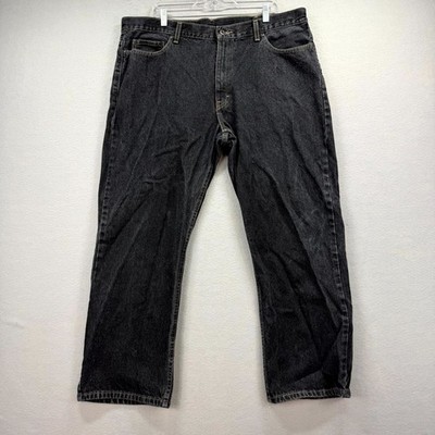 Faded Glory Jeans Men's 40x30 Dark Gray Denim Pants Casual Street Wide Baggy