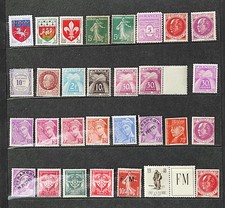 lot de 30 timbres france neufs avec ou sans gomme
