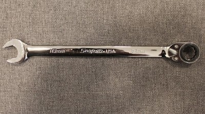 New Snap On SOXRRM18A 18 mm 12 pt Flank Drive Plus Reversible Ratcheting Wrench