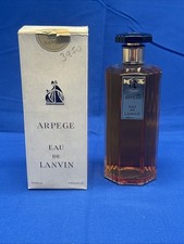 Arpege Eau de Lanvin 85 Vintage Art Deco Fluted Bottle France 225 Grams New