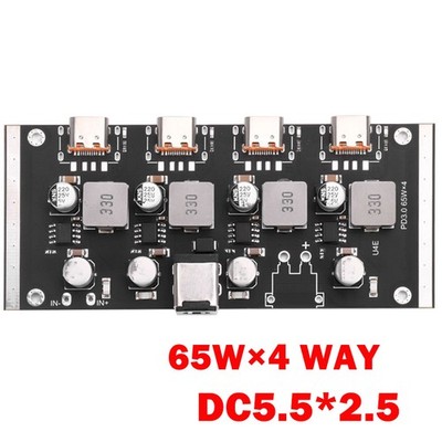 4-Way PD65W Fast Charging Module Type-C USB For PD3.0/2.0 QC3.0/2.0 FCP AFC NEW