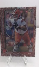 2025 Topps Chrome Mason Graham Leather Refractor Rookie Card  Browns 302